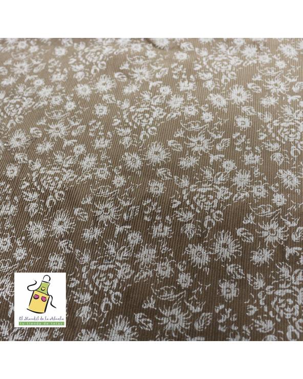 Pana Flor Pequeña Fondo Beige